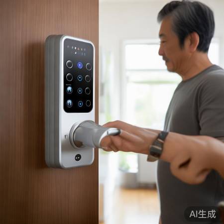 凯迪仕指纹锁24小时管家科普￥老人也能轻松使用的指纹锁，小米智能门锁推荐