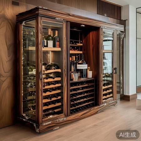厨壹堂酒柜无忧热线剖析〖河北实木红酒柜定制：品味生活，尊享品质之选〗