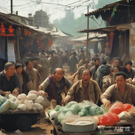 股市恐慌,股价跌如赶集