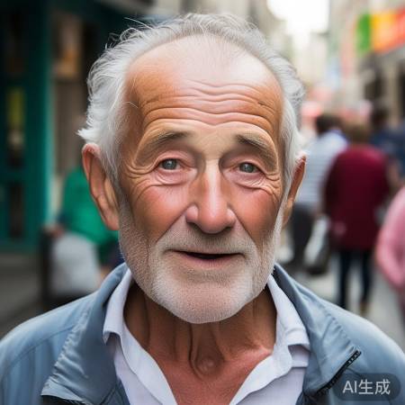 73岁迟重瑞面色红润,热情回应路人,揭秘不老神话!