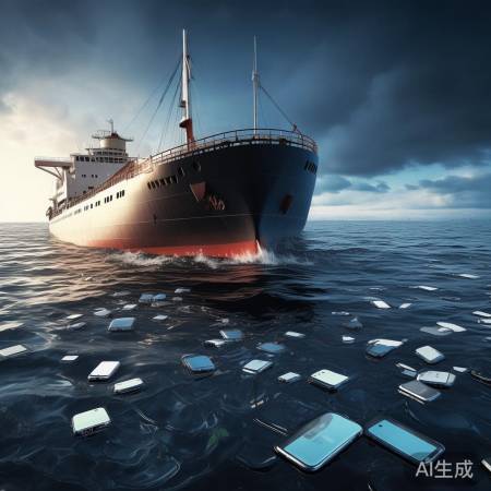 货轮沉没!海量iPhone漂浮海面,背后的真相令人震惊